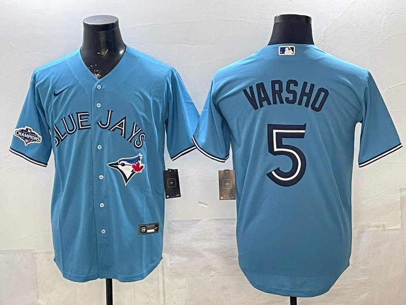 Men 2026 Toronto Blue Jays #5 Varsho Light Blue Game Nike MLB Jersey 2026002->detroit tigers->MLB Jersey